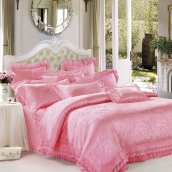 白雪公主 全棉蕾絲花邊大被套 婚慶七件套 包郵