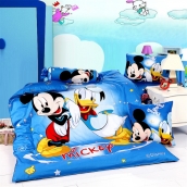 迪士尼全棉活性印花歐式儿童卡通三件套